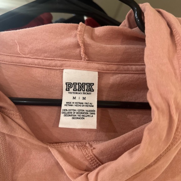 VS PINK Oversized Hooded Long Sleeve Shirt - Picture 5 of 9